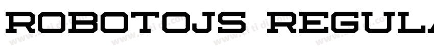 RobotoJS Regular字体转换
